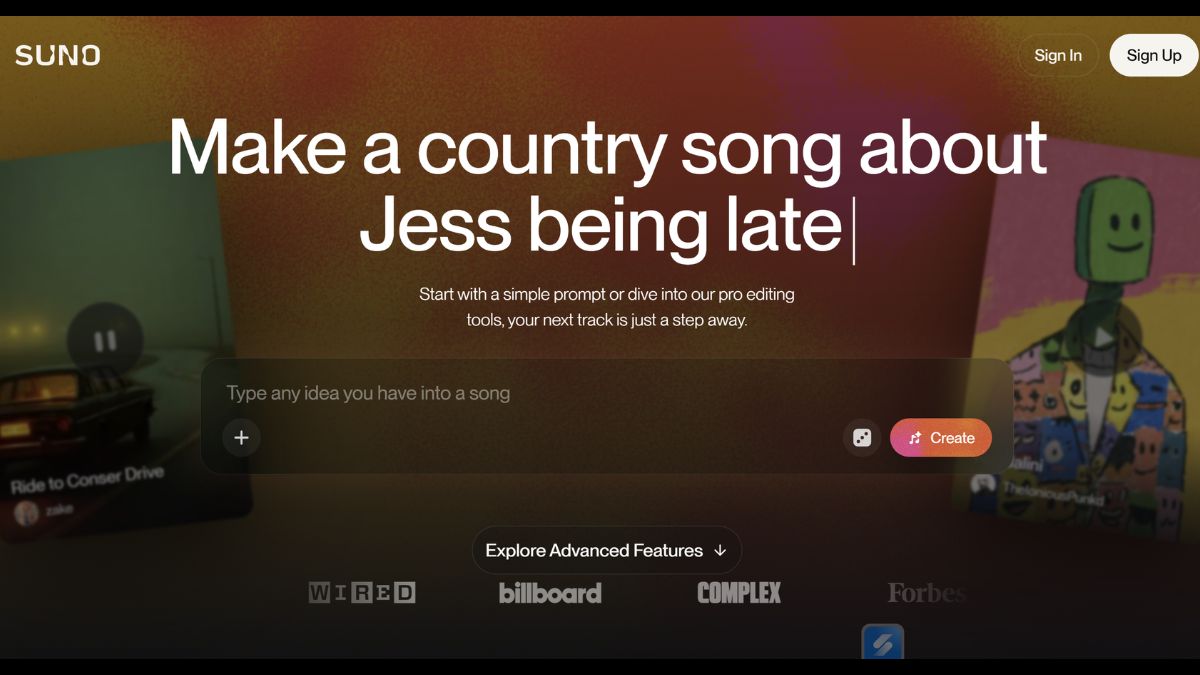 Công Cụ AI Tạo Nhạc Miễn Phí Tốt Nhất- Suno