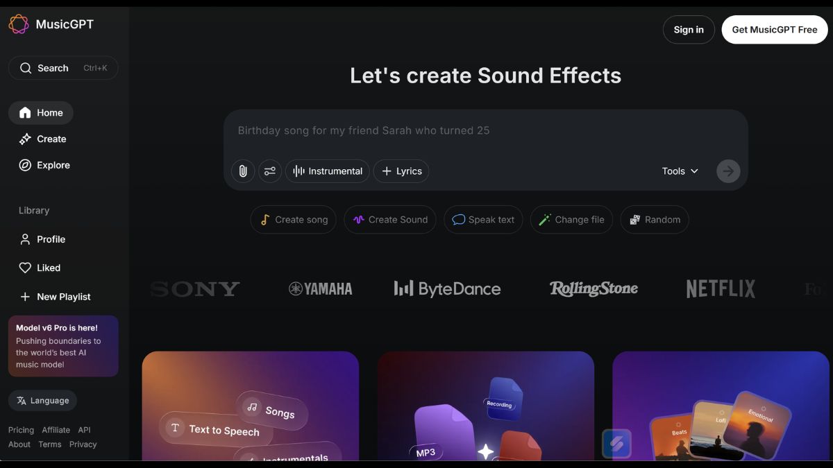 Công Cụ AI Tạo Nhạc Miễn Phí Tốt Nhất- Music GPT