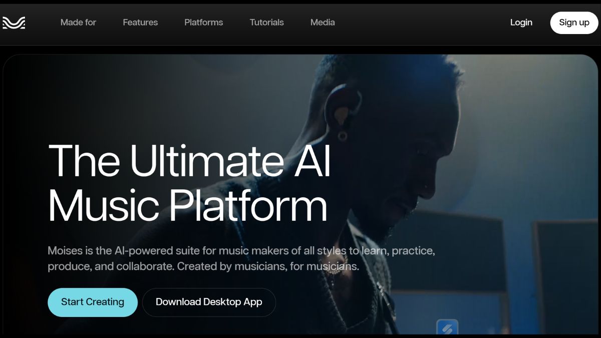 Công Cụ AI Tạo Nhạc Miễn Phí Tốt Nhất- Moises