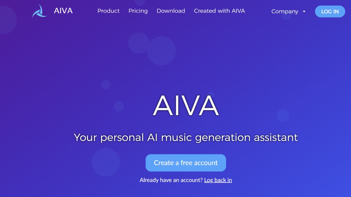Công Cụ AI Tạo Nhạc Miễn Phí Tốt Nhất- Aiva