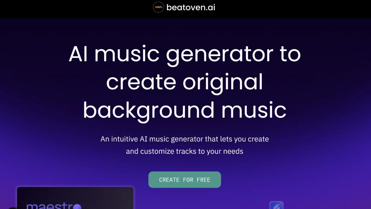 Công Cụ AI Tạo Nhạc Miễn Phí Tốt Nhất- Betoven