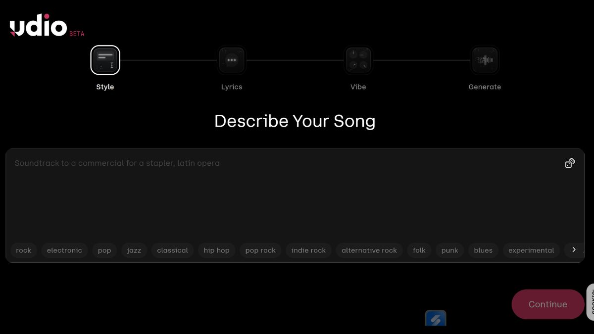 Công Cụ AI Tạo Nhạc Miễn Phí Tốt Nhất- Udio