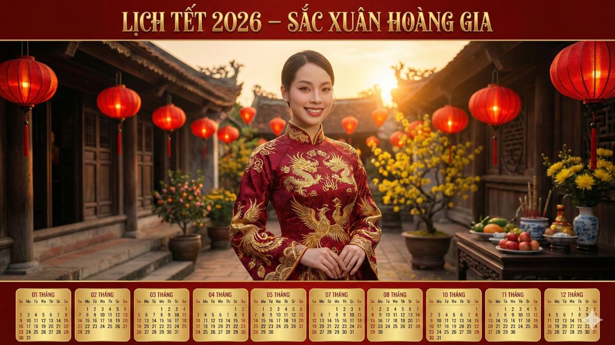Công Cụ AI Thiết Kế Lịch Tết- Photo Calender Creator