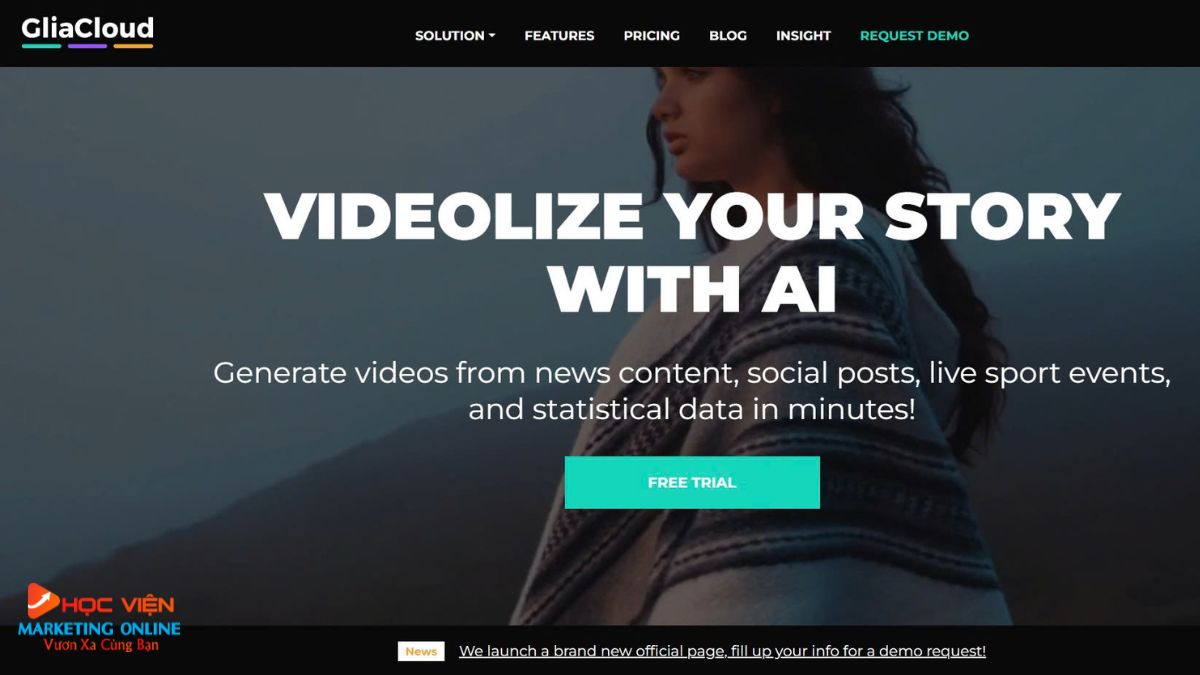 trình tạo AI video Generation free- Glia Cloud