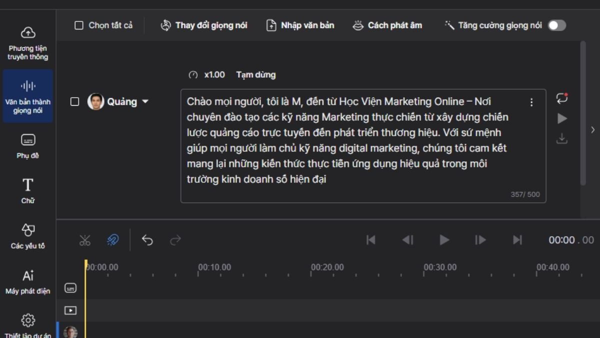 Hướng dẫn sử dụng Lovo.ai bước 2