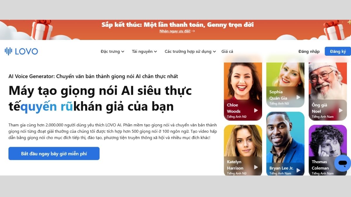 Hướng dẫn sử dụng Lovo.ai bước 1