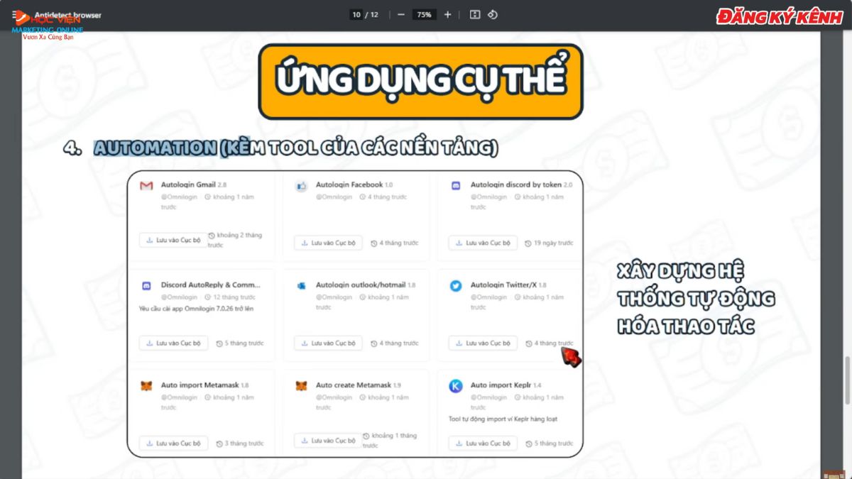 Ứng Dụng Thực Tế Của Antidetect Browser- Automation