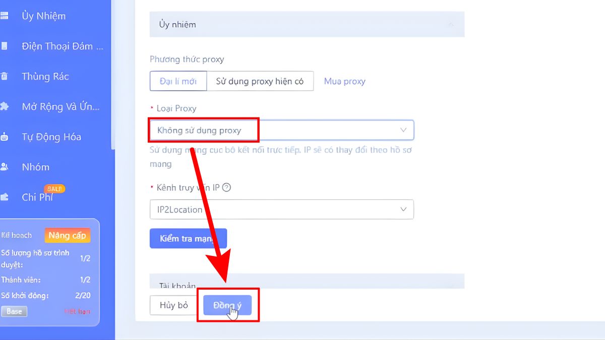 Cách Sử Dụng Antidetect Browser Morelogin Miễn Phí- Thiết lập proxy cho hồ sơ 2