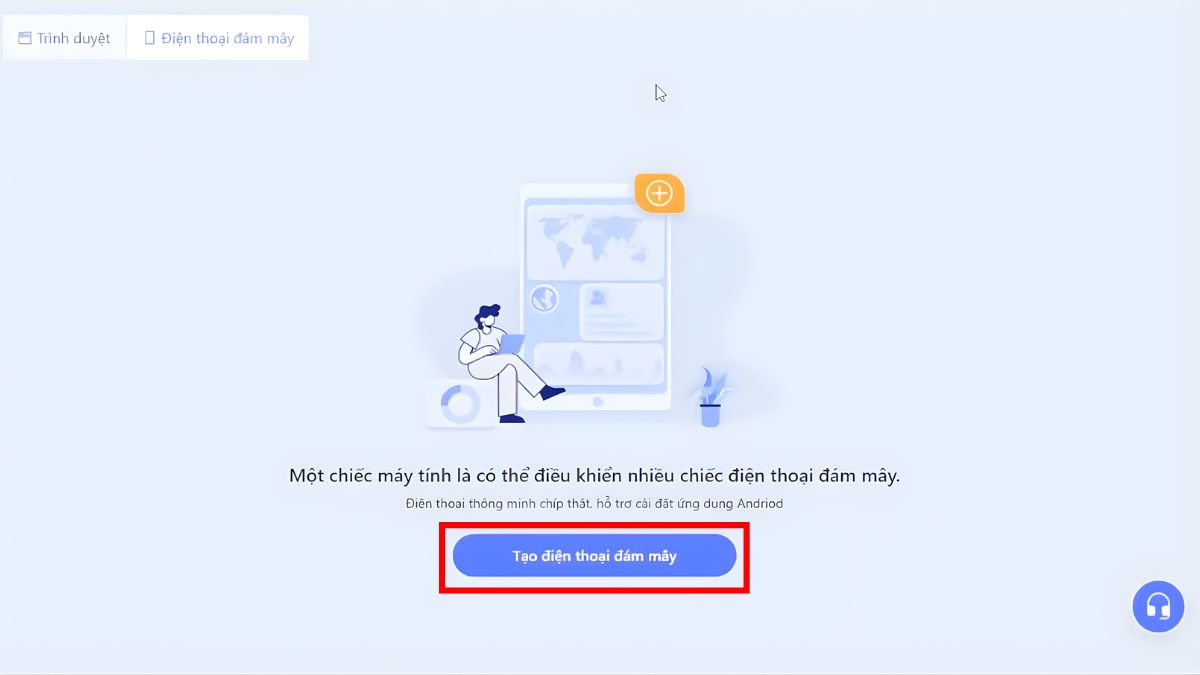 Cách Sử Dụng Antidetect Browser Morelogin Miễn Phí- Khởi tạo điện thoại đám mây bước 1