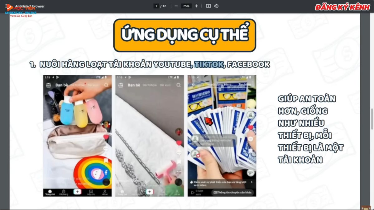 Ứng Dụng Thực Tế Của Antidetect Browser- Quản lý hàng loạt tài khoản