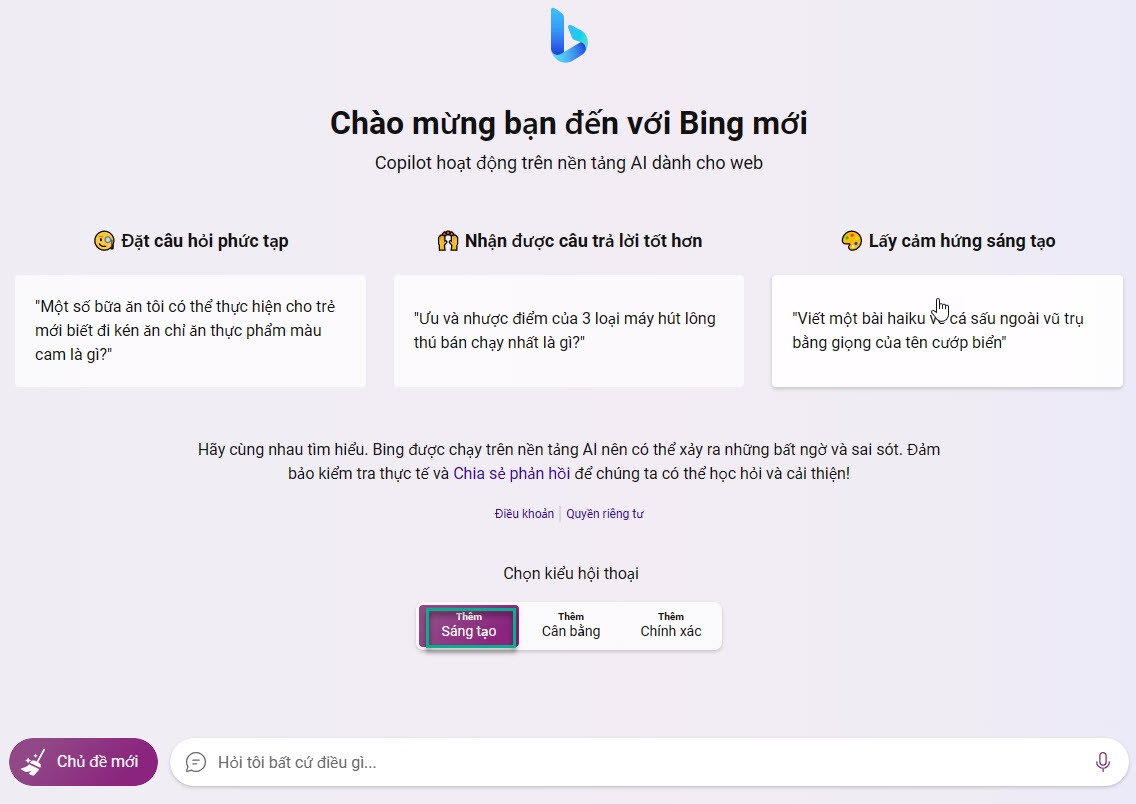 Hướng dẫn cách sử dụng Bing AI Image Creator Free trên máy tính bước 2