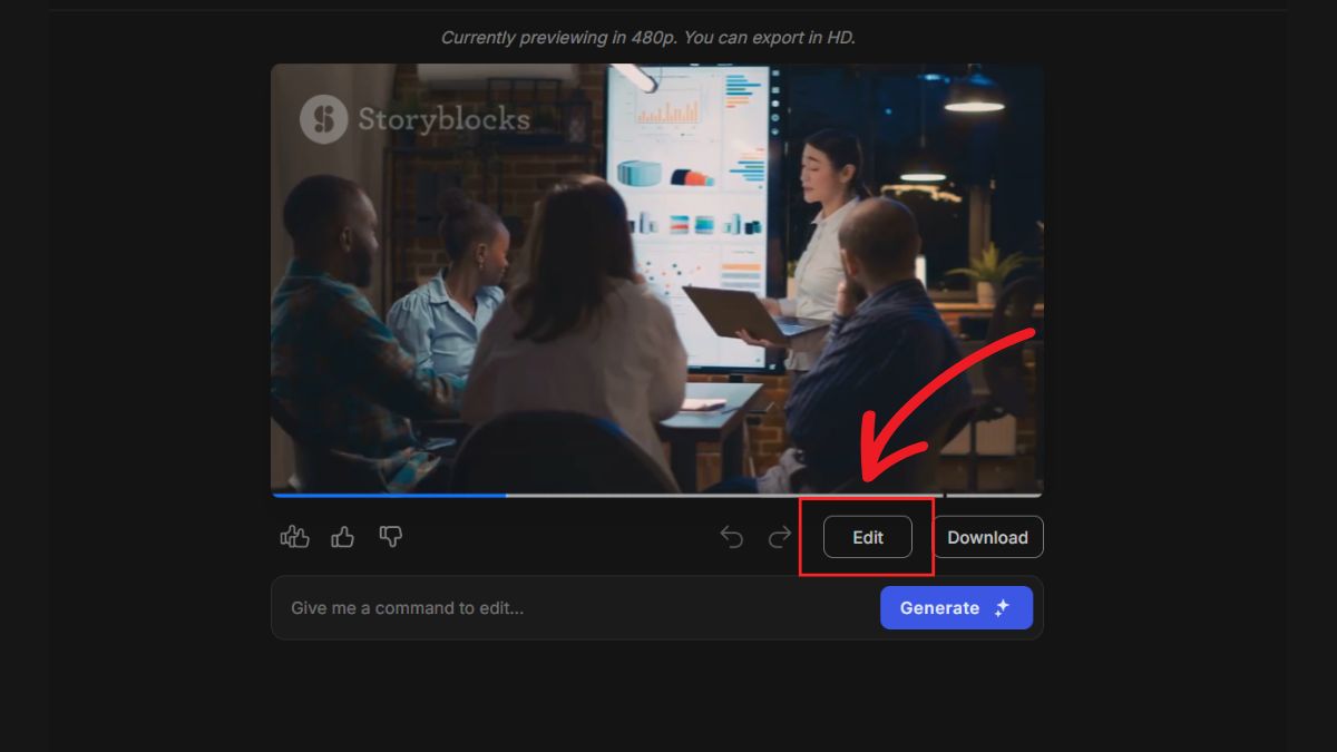 Tạo video AI với Invideo bước 4.1