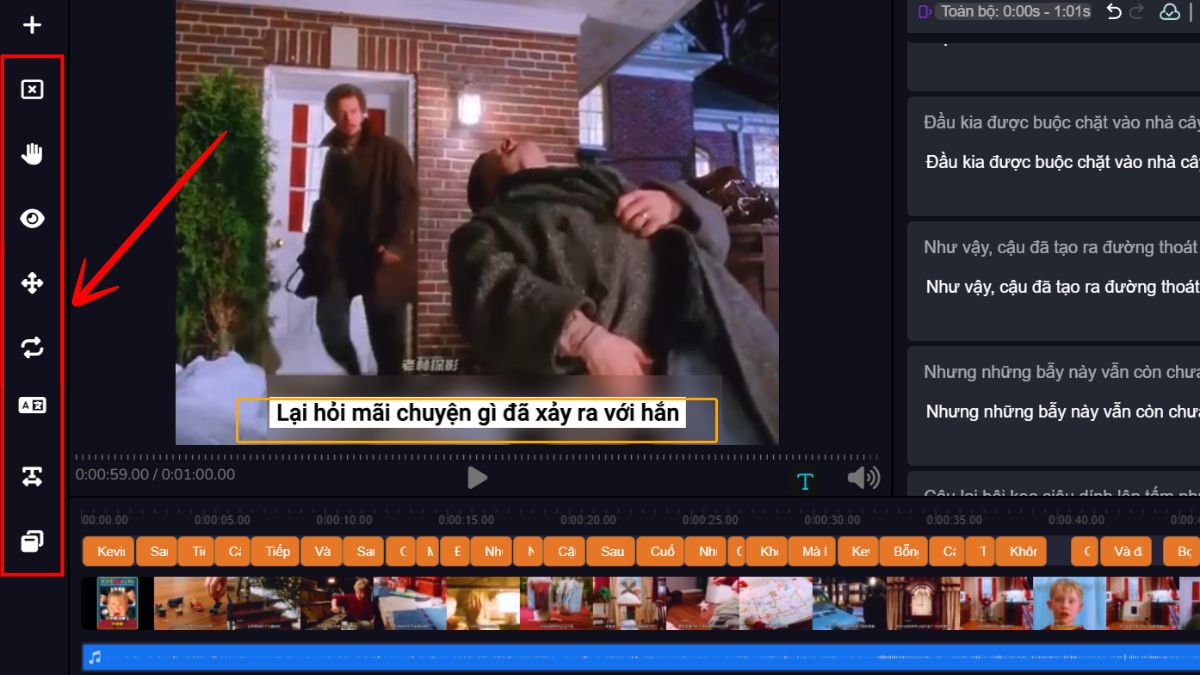 Cách làm video review phim bằng AI miễn phí với công cụ Dichtudong bước 8.1