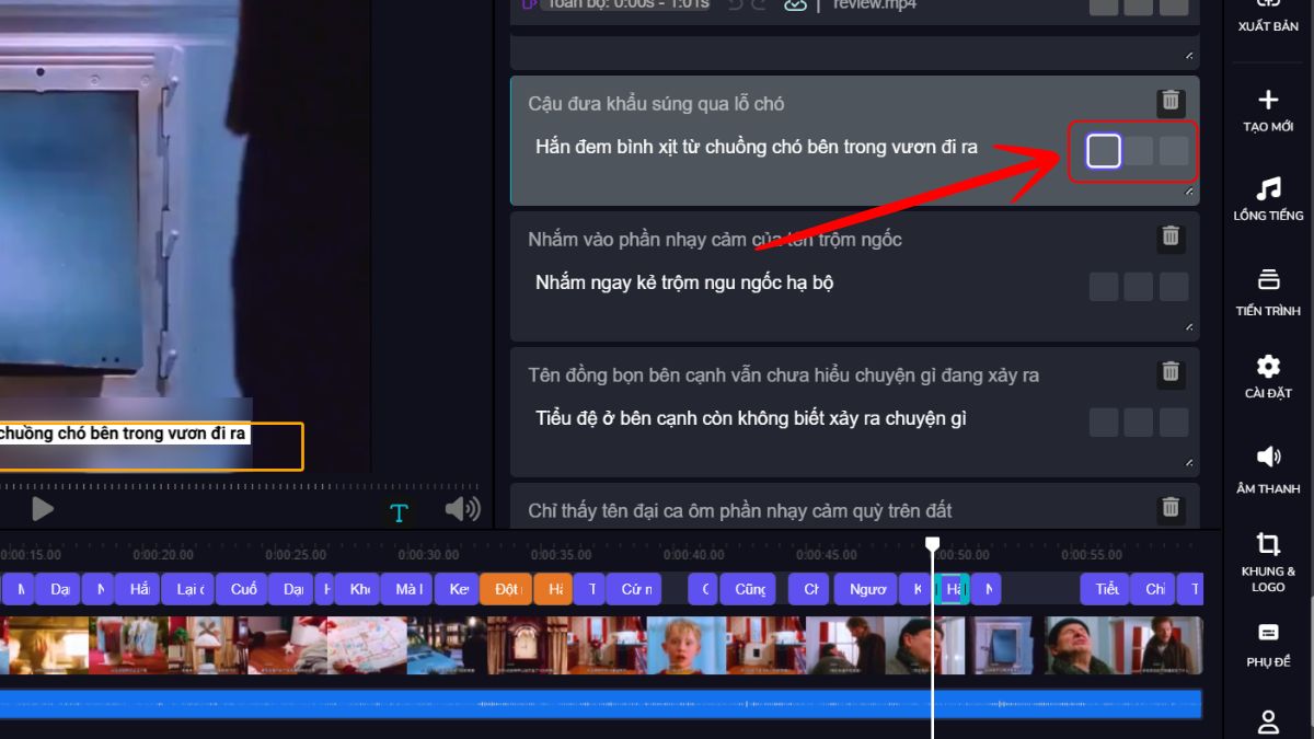 Cách làm video review phim bằng AI miễn phí với công cụ Dichtudong bước 7.1