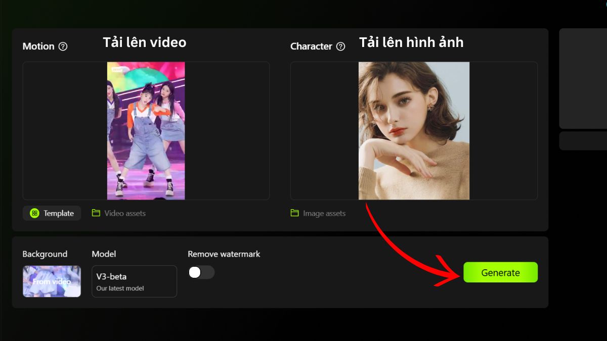 Cách tạo video Youtube bằng AI với Viggle bước 2