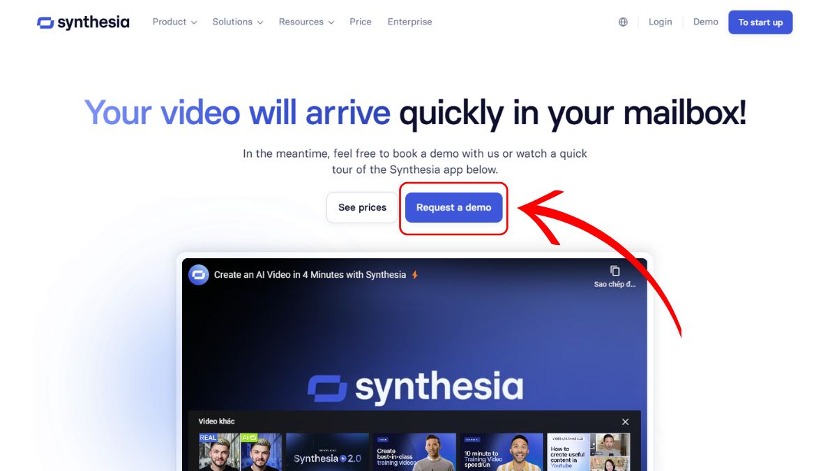 Cách tạo video Youtube bằng AI với Synthesia bước 4.1
