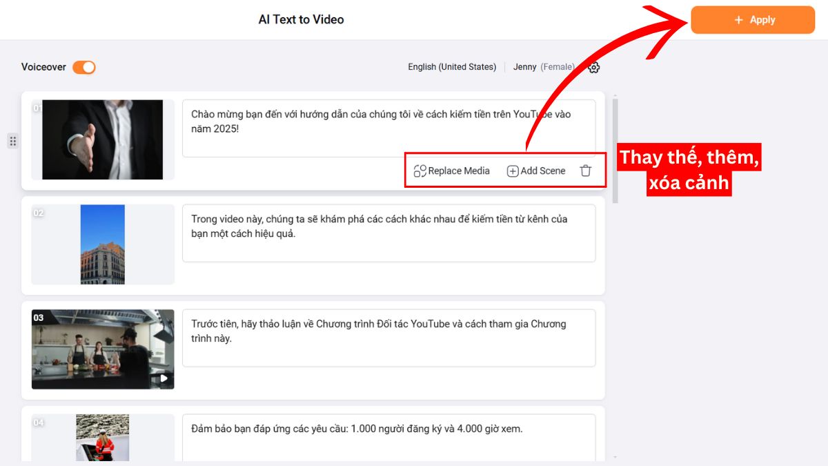 Cách tạo video Youtube bằng AI với FlexClip bước 5