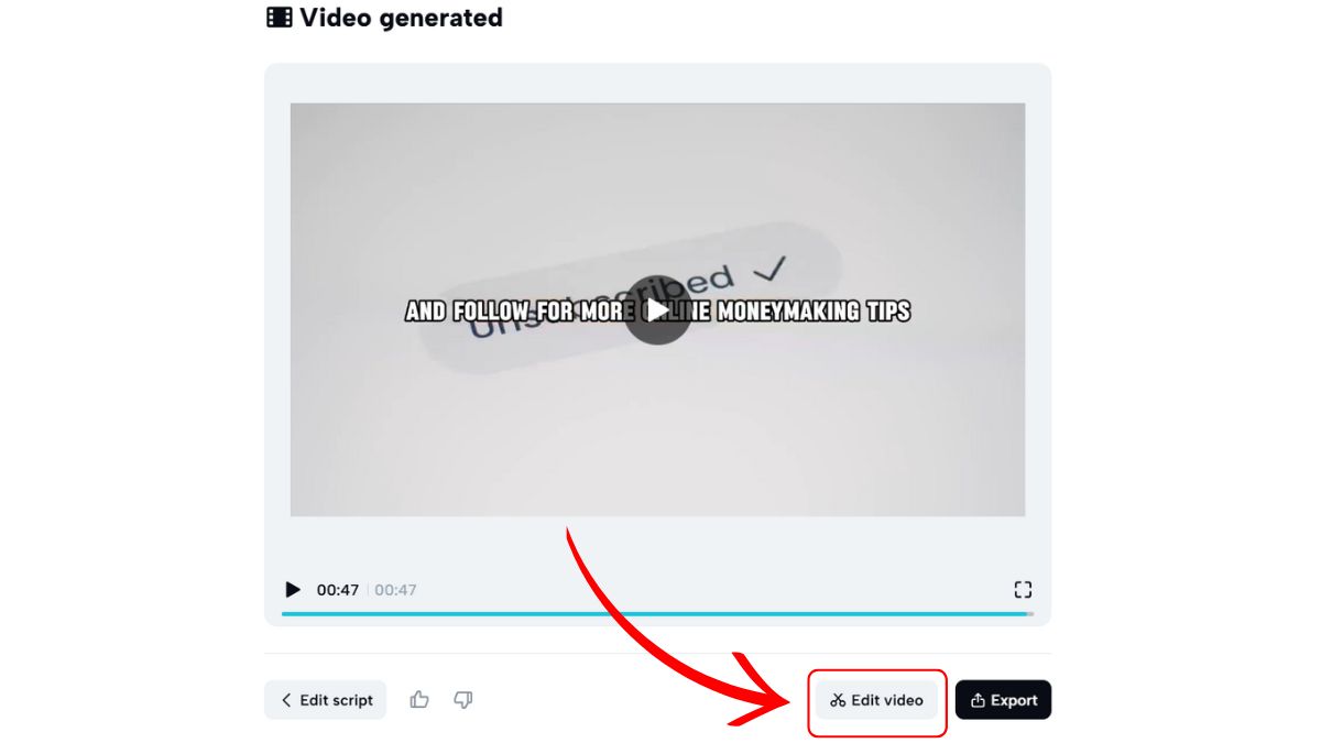 Cách tạo video Youtube bằng AI với CapCut AI bước 4