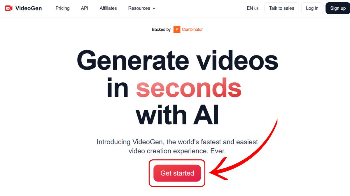 Cách làm video Youtube bằng AI với Videogen bước 1.1