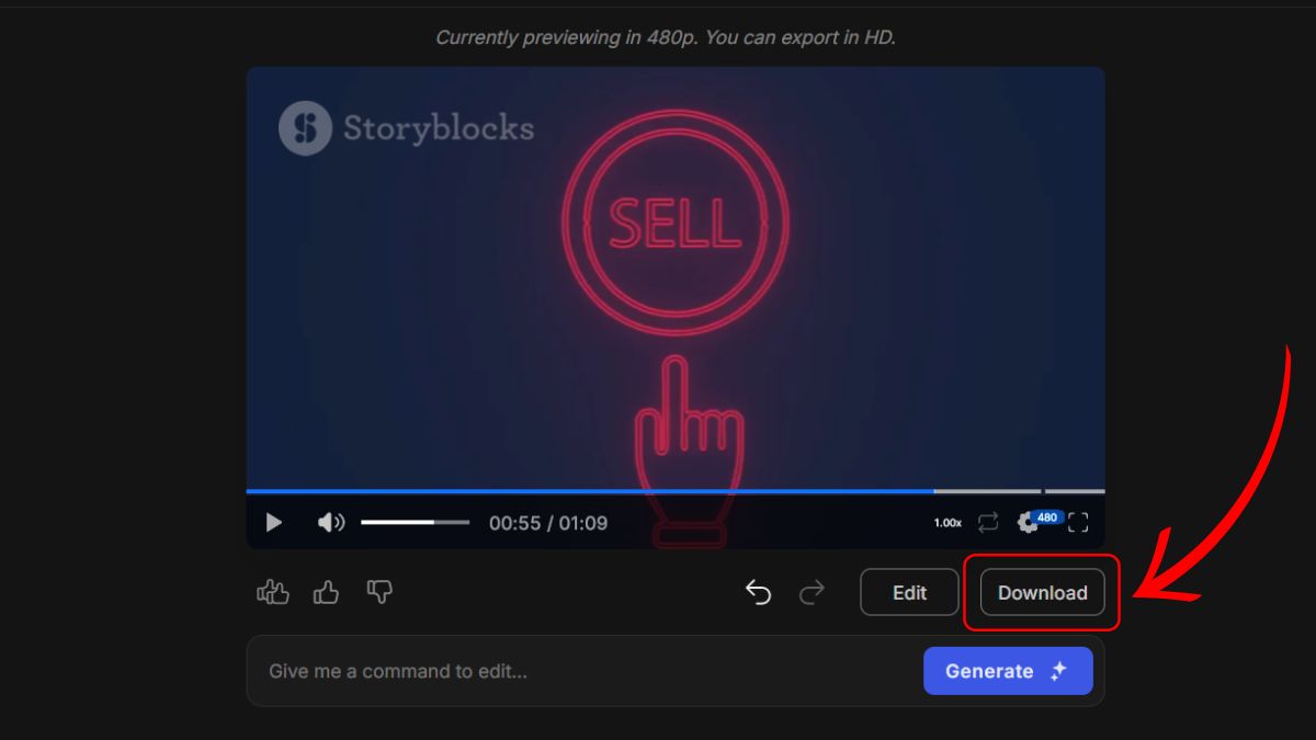 Cách làm video Youtube bằng AI với Invideo bước 5