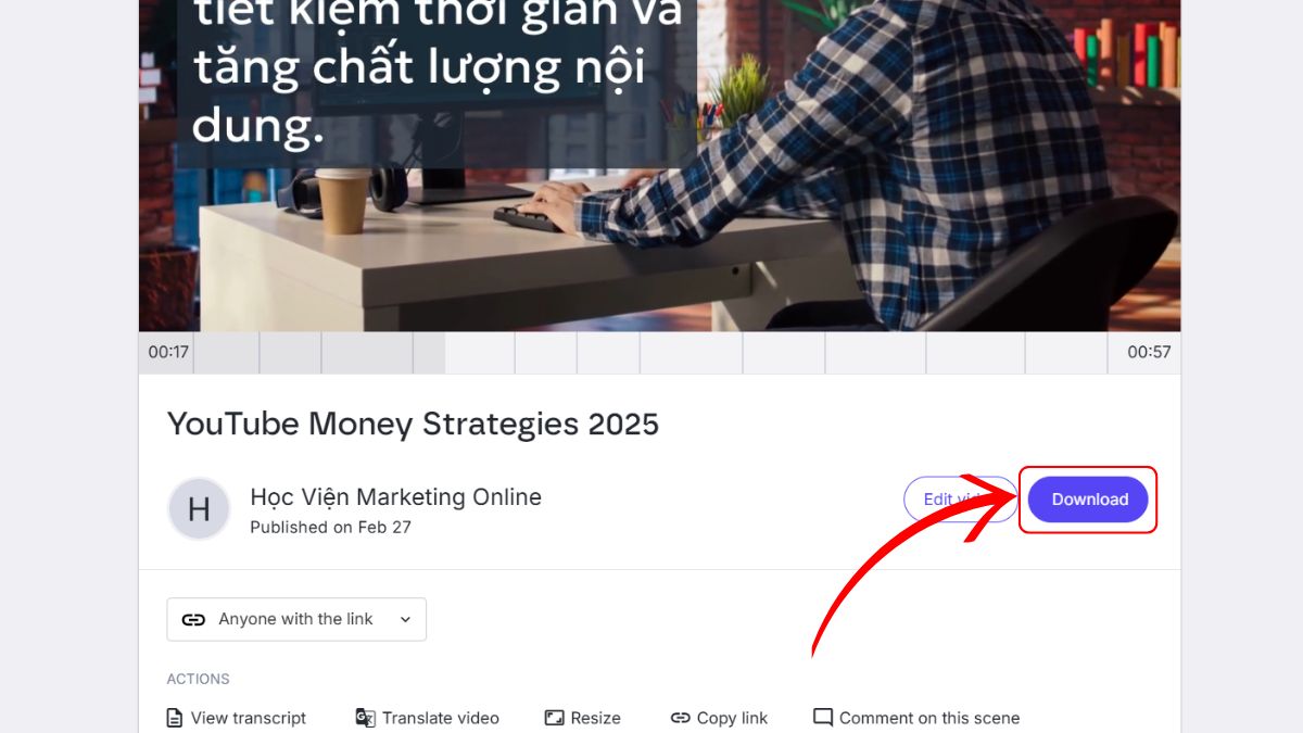 Cách làm video Youtube bằng AI với Lumen5 bước 7.2