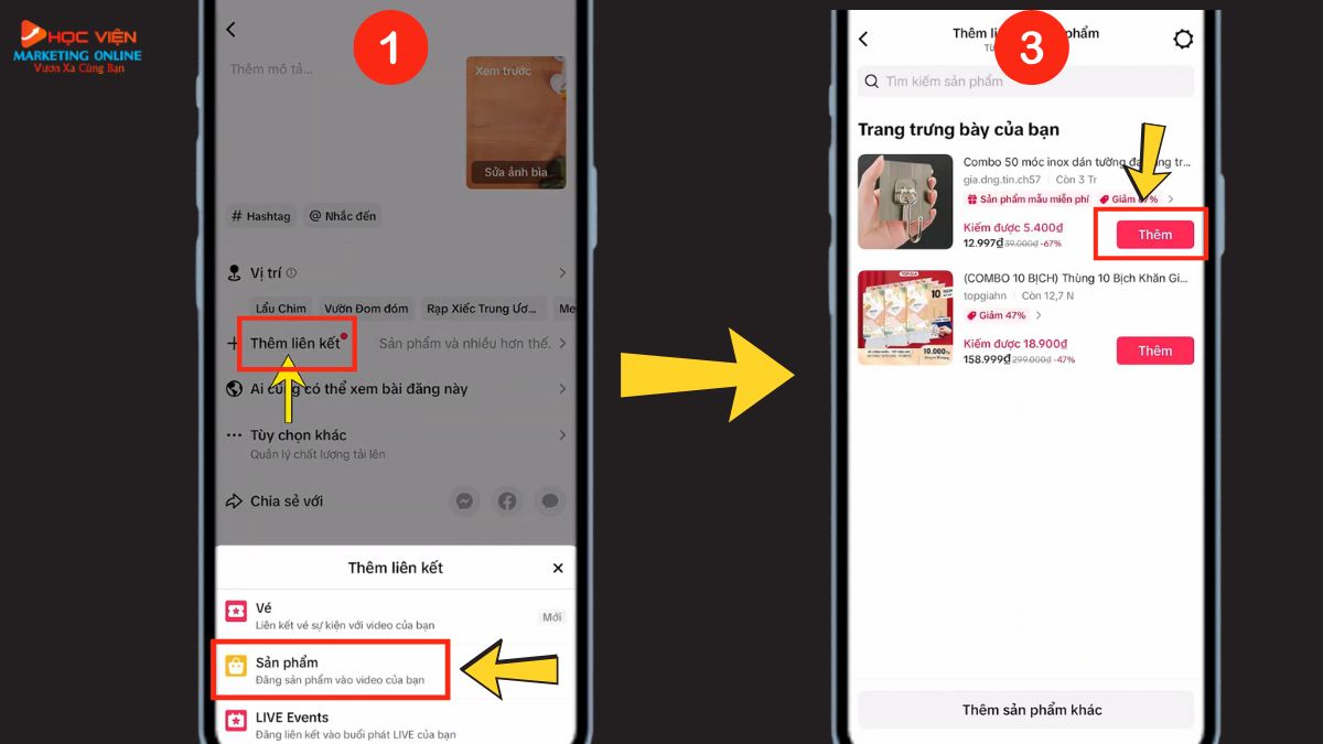 Liên kết sản phẩm với video nhằm kiếm tiền bước 3