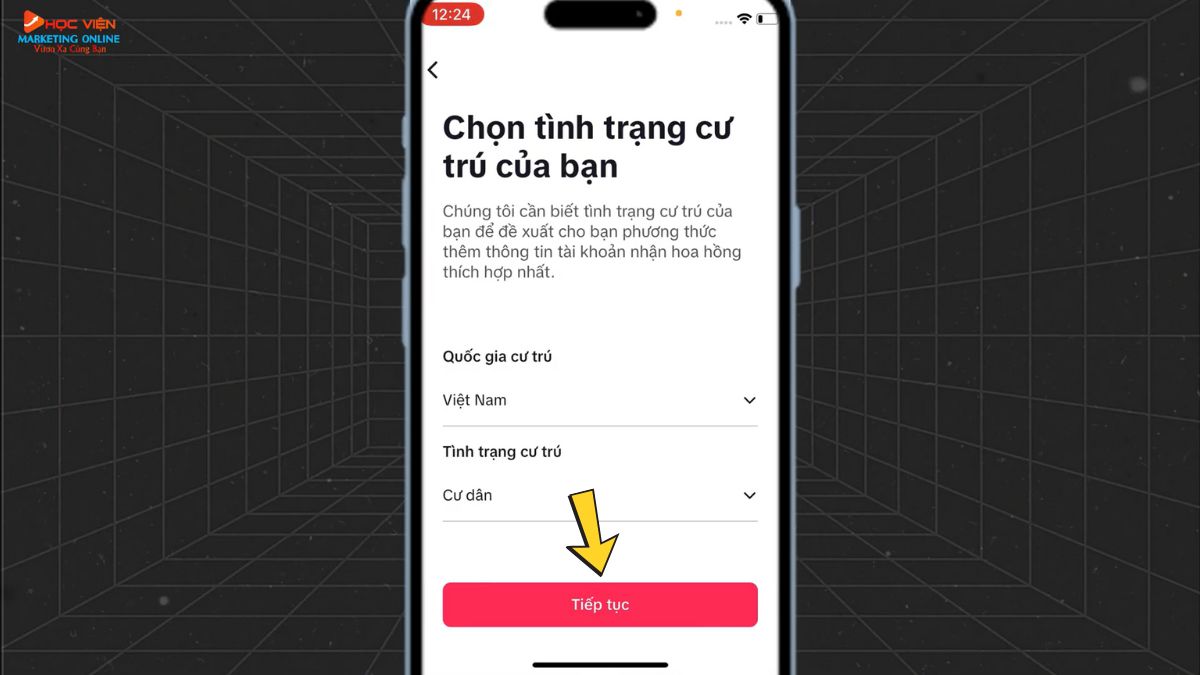 Hướng dẫn cách thêm thẻ và rút tiền từ TikTok Shop bước 3