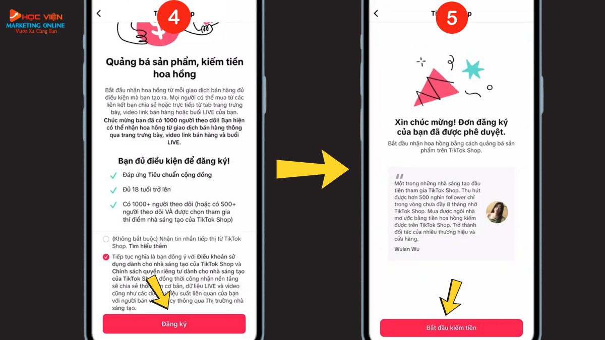 Cách mở giỏ hàng TikTok Shop đơn giản- Cách 3.2 bước 5