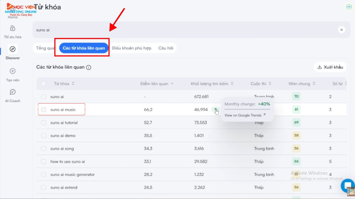 Các Bước Nghiên Cứu Từ Khóa Youtube Bằng Công Cụ VidIQ Bước 3.3