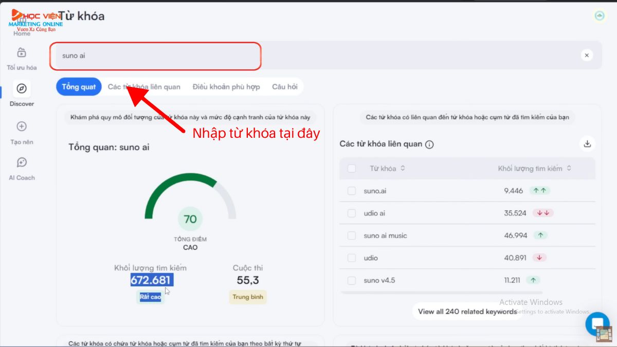 Các Bước Nghiên Cứu Từ Khóa Youtube Bằng Công Cụ VidIQ Bước 2.2