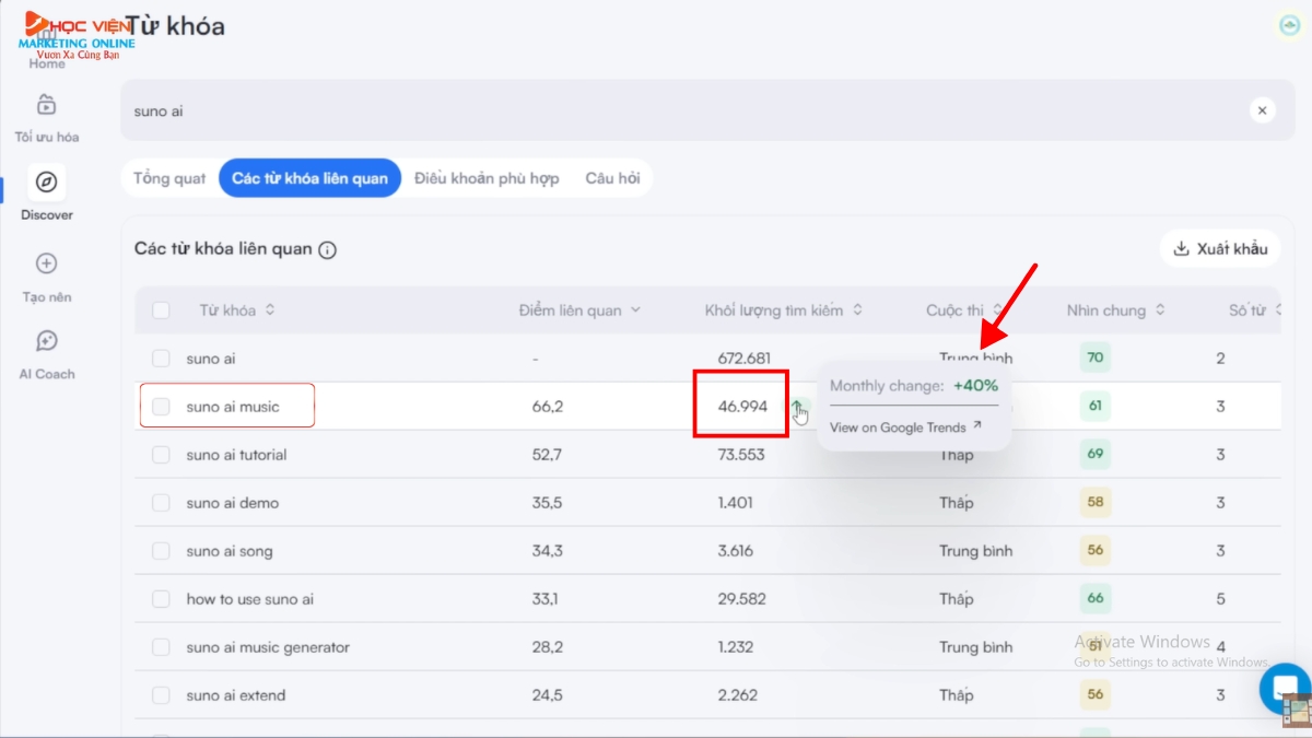 Các Bước Nghiên Cứu Từ Khóa Youtube Bằng Công Cụ VidIQ Bước 3.4