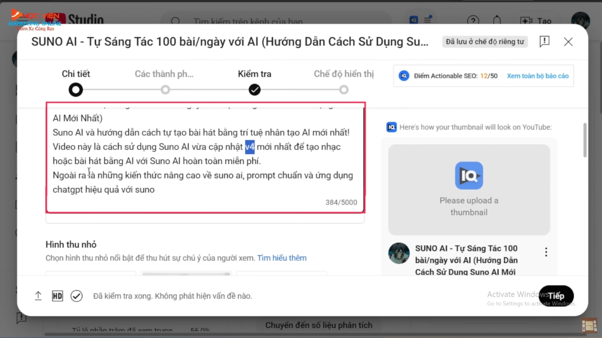 Tối Ưu Hóa Mô Tả (Description)