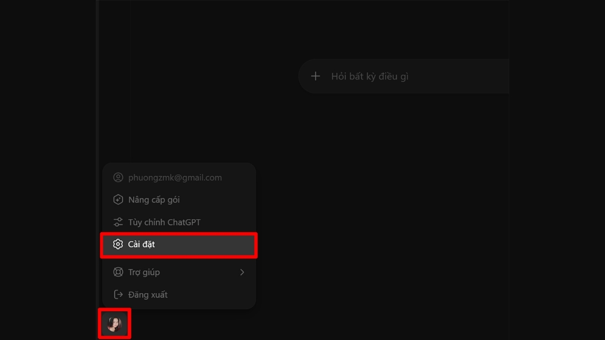 Cách Hủy ChatGPT Plus bước 2
