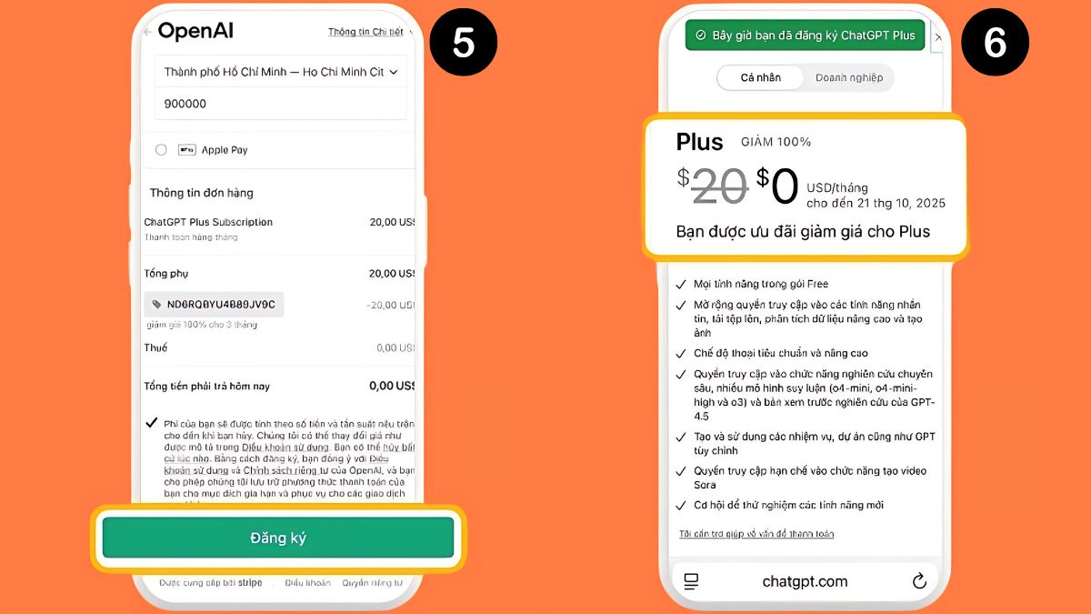 Cách nhận ChatGPT Plus miễn phí 3 tháng trên Shopee bước 6