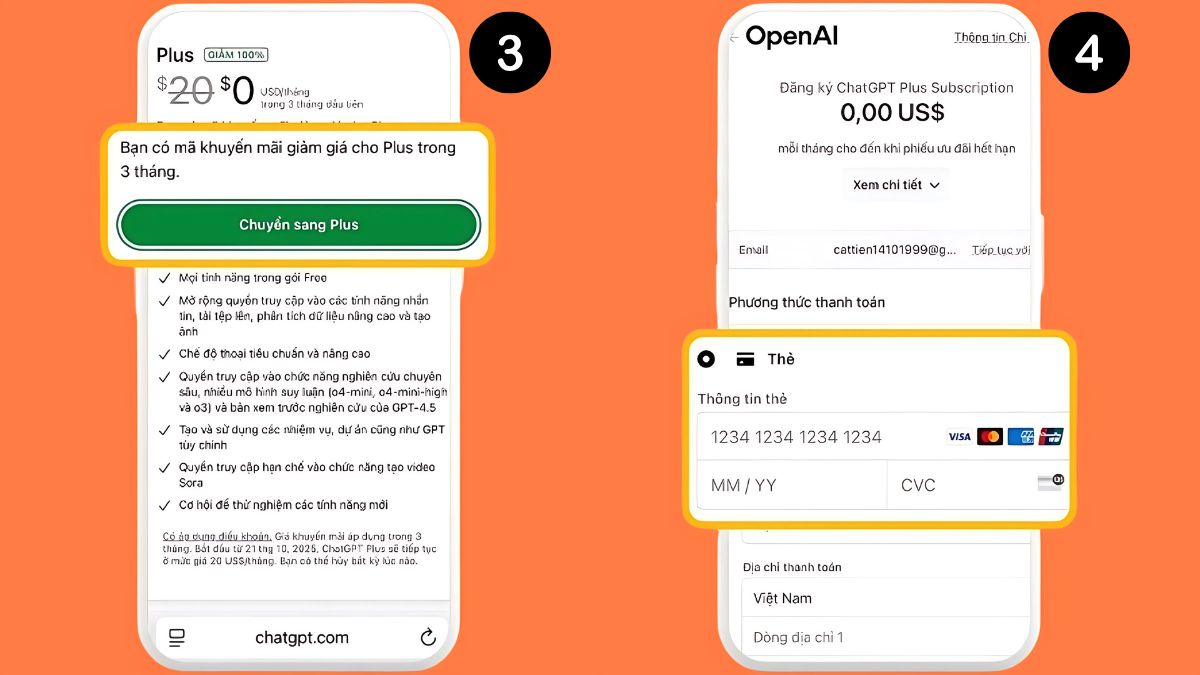 Cách nhận ChatGPT Plus miễn phí 3 tháng trên Shopee bước 4