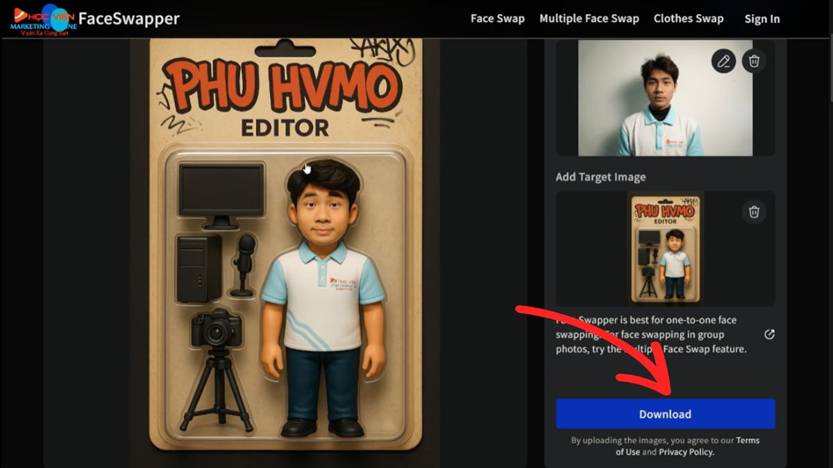 Kết hợp ChatGPT và công cụ hoán đổi khuôn mặt (FaceSwapper) bước 5