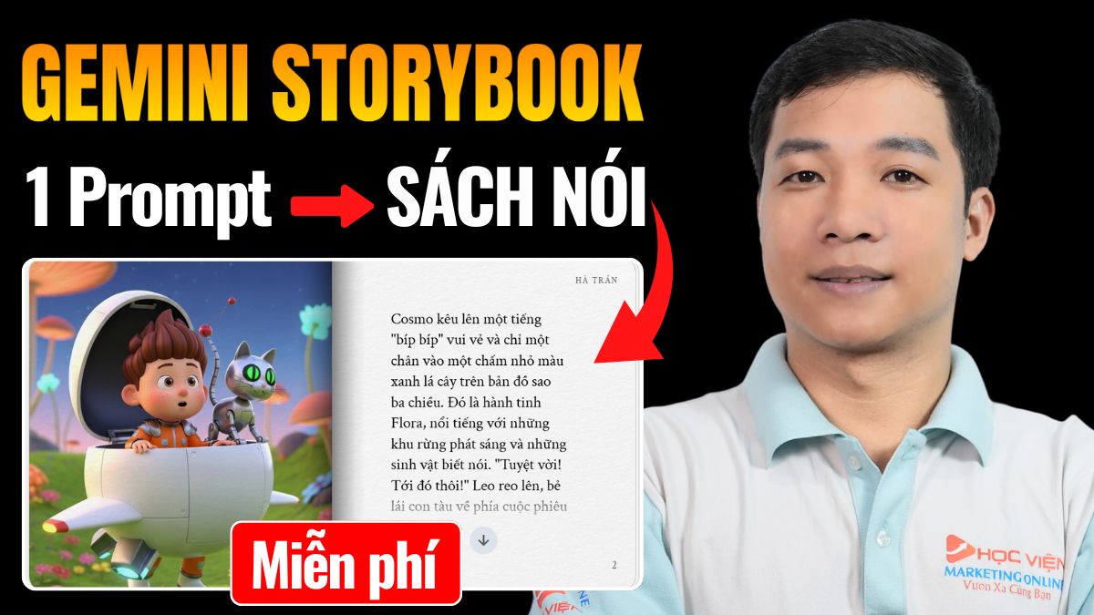 Hướng dẫn cách sử dụng Gemini Storybook tạo truyện tranh, sách nói 
