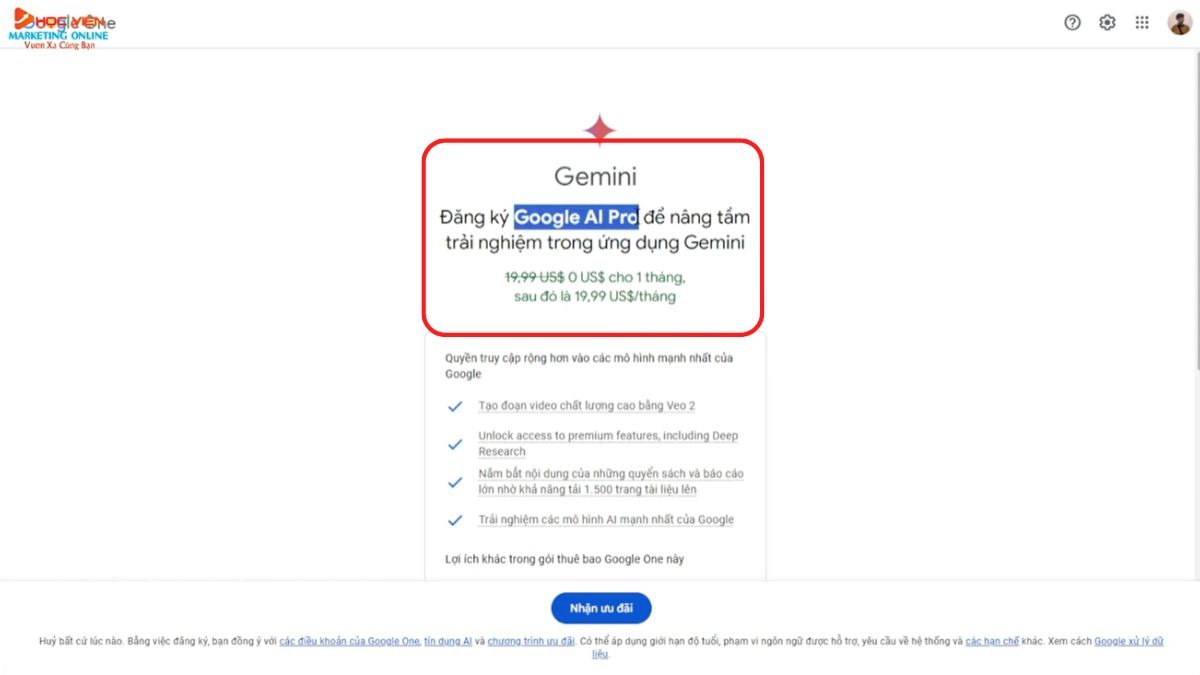 Hướng dẫn cách sử dụng Google Veo 3 qua Gemini- Cách đăng ký gói Google AI Pro 2