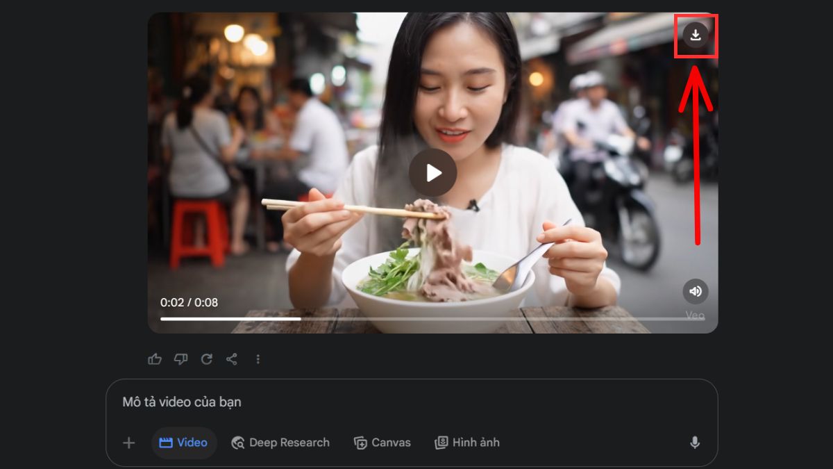 Hướng dẫn cách sử dụng Google Veo 3 qua Gemini Pro không cần chuyển vùng bước 6