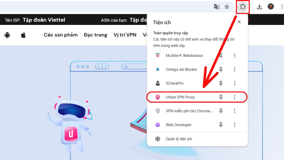 Cách truy cập giao diện Flow- Cách chuyển đổi IP bước 3