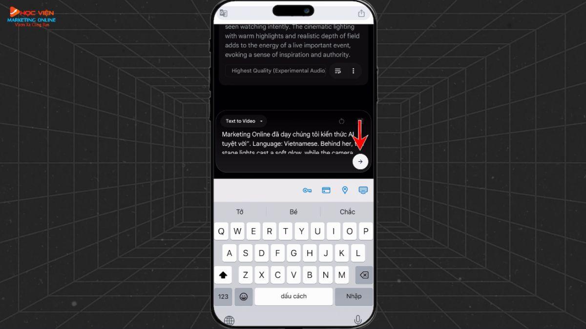 Hướng dẫn cách sử dụng Google Veo 3 trên điện thoại cách 2 bước 2 tính năng 1