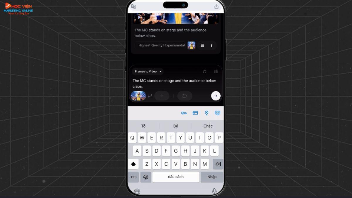 Hướng dẫn cách sử dụng Google Veo 3 trên điện thoại cách 2 tính năng 2