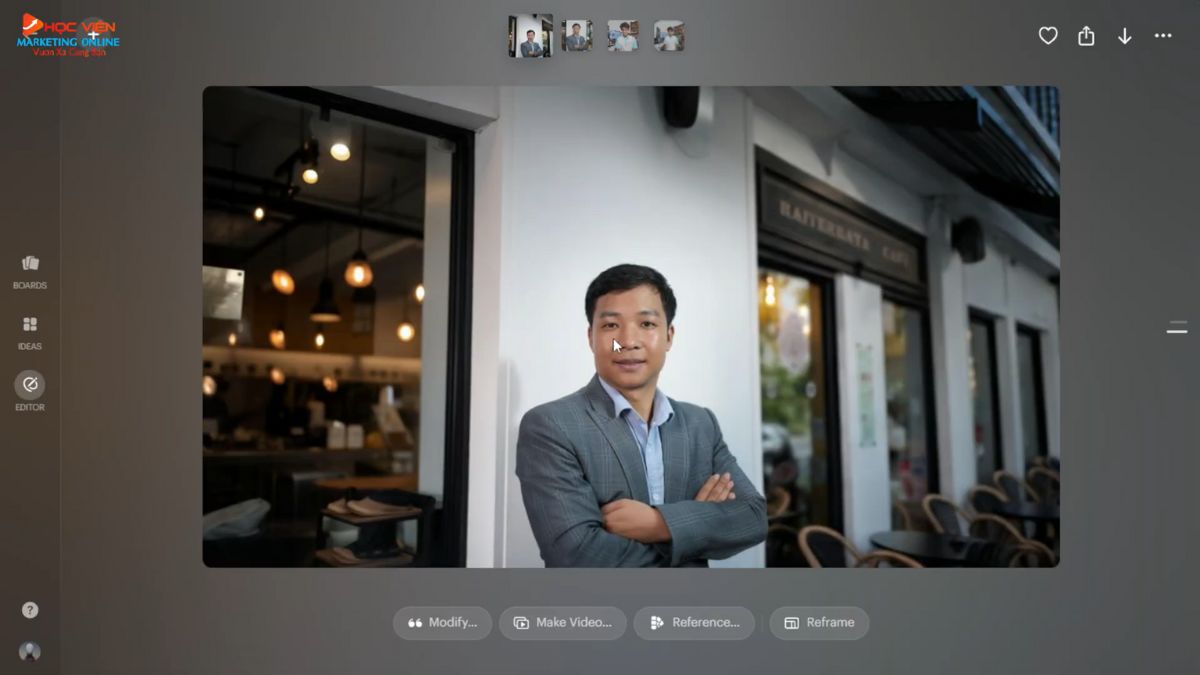Hướng dẫn sử dụng tính năng Editor (Reframe) để chỉnh sửa hình ảnh