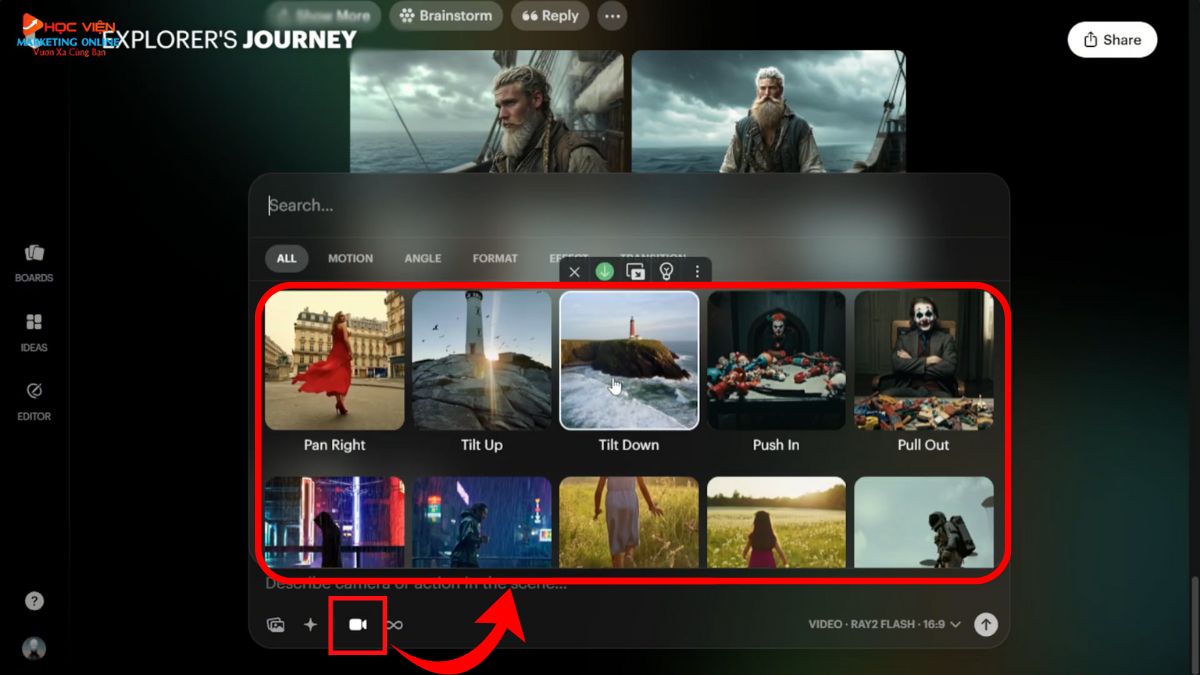 Hướng dẫn cách sử dụng Luma AI tạo video từ ảnh có sẵn trong thư viện bước 3
