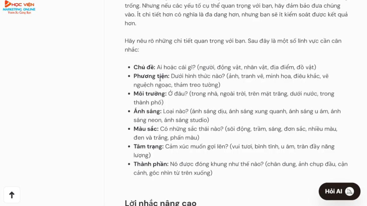 Cách sử dụng Midjourney AI miễn phí các tính năng nâng cao- Cấu trúc prompt hiệu quả