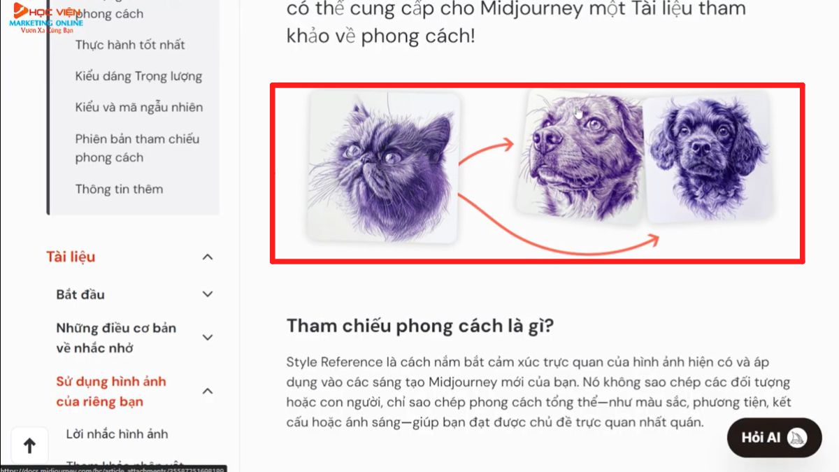 Cách sử dụng Midjourney AI miễn phí- Tham khảo phong cách 2