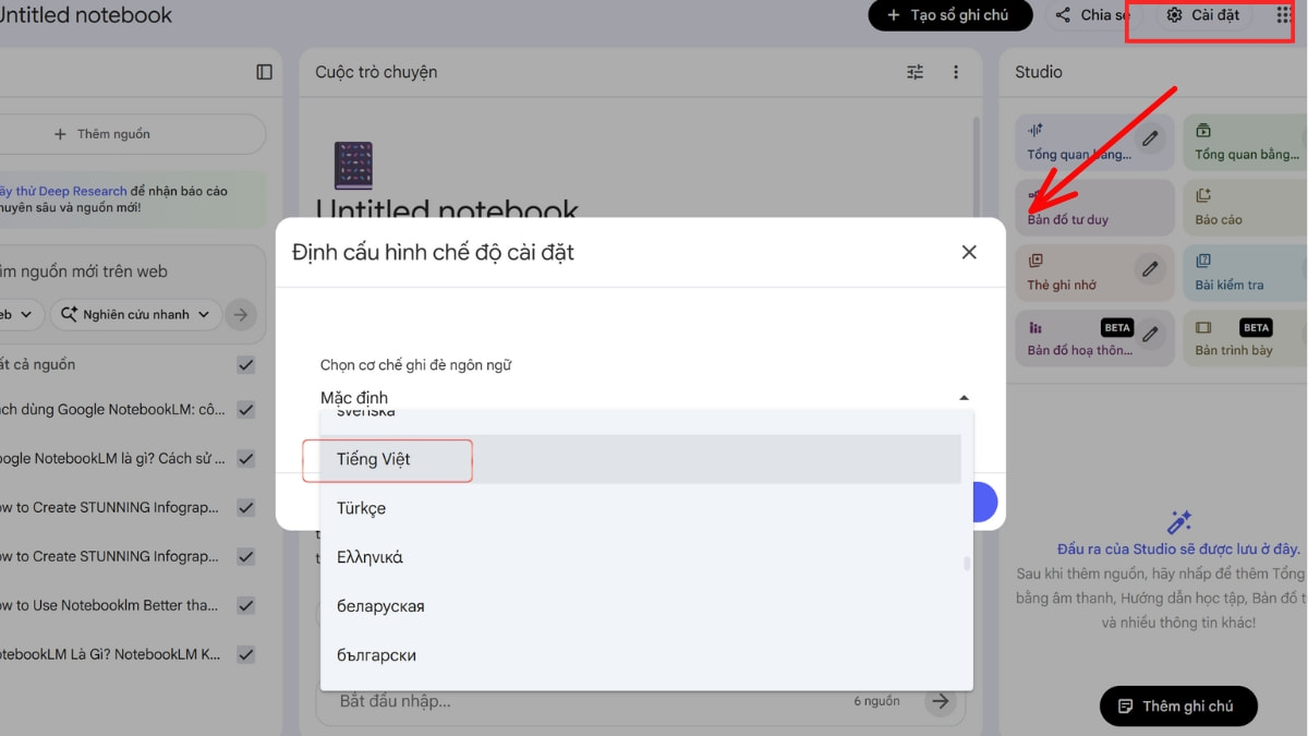 Hướng Dẫn Cách Hỏi- Đáp Với NotebookLM AI bước 2.4