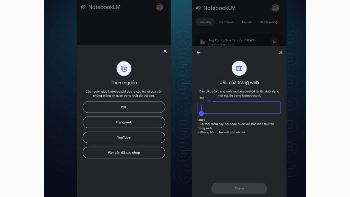 Hướng Dẫn Cách Sử Dụng NotebookLM AI Trên Điện Thoại bước 2