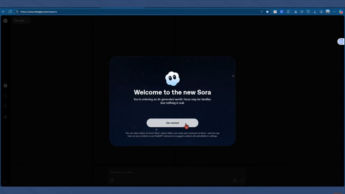 Cách Truy Cập Vào Sora 2 AI Trên Máy Tính Bước 3.3