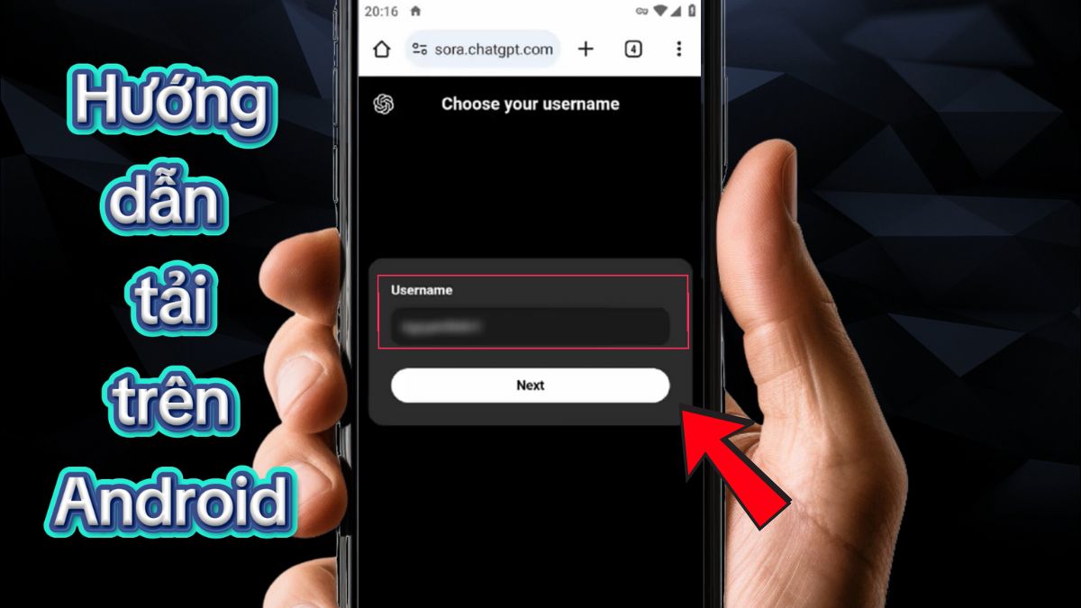 Cách Truy Cập Sora 2 Trên Điện Thoại Android Bước 3.2